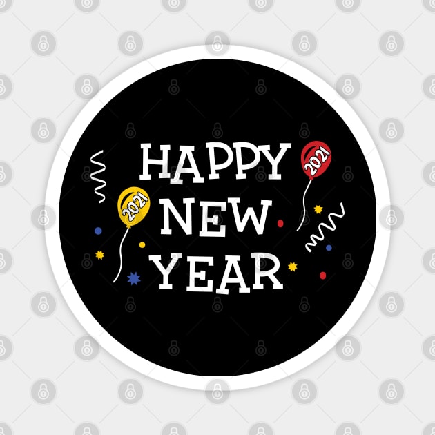 Happy New Year 2021 Magnet by aborefat2018